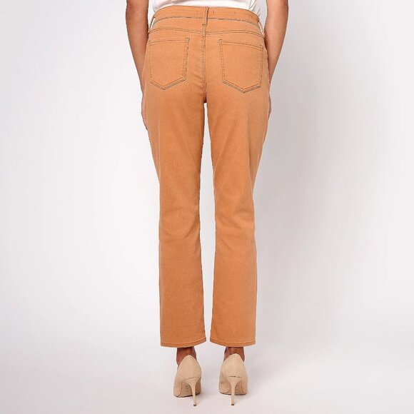 NYDJ Rust Brown Margot Girlfriend- Rust Brown Size Petite 20W - Picture 3 of 10